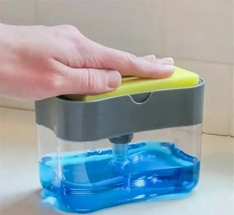 Washing Detergent Press Cleaning Brush – A kitchen-style, automatic liquid-dispensing dishwashing brush with built-in soap dispenser. Perfect for easy pot and dish cleaning.